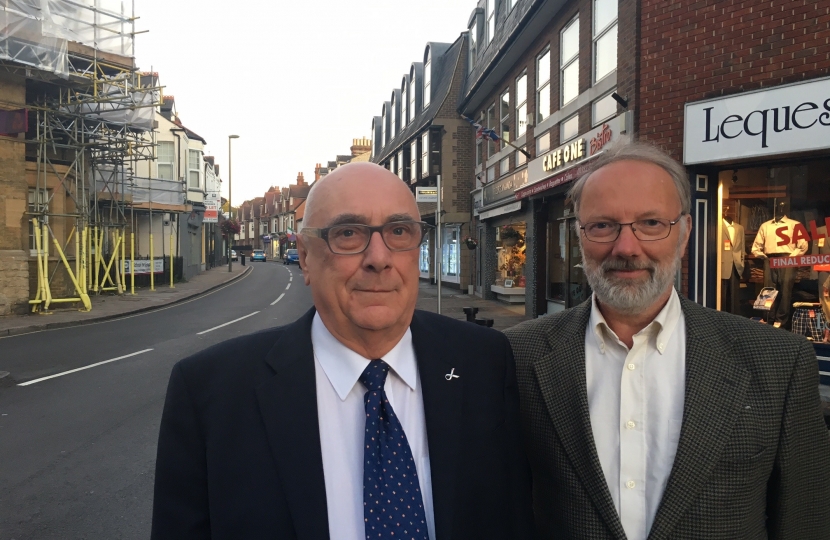 Cllrs Ian Donaldson and Michael Freeman in Baker Street