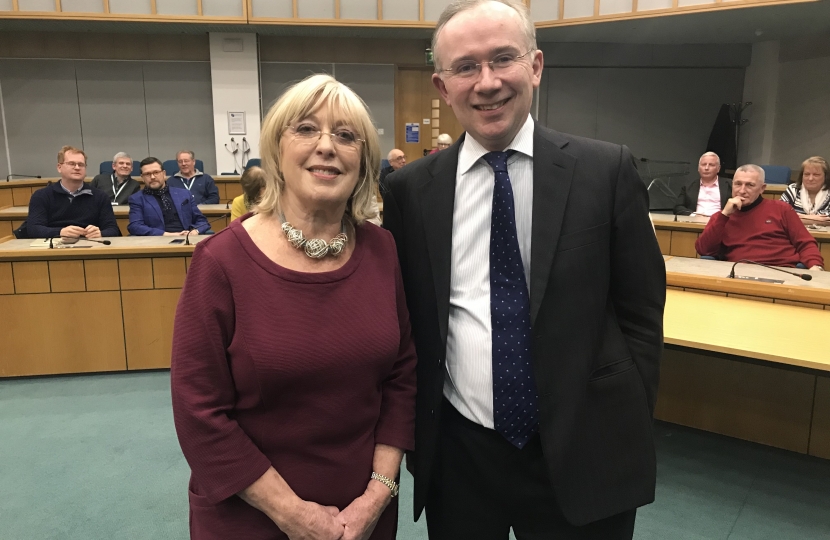 James Browne and his deputy Ruth Mitchell