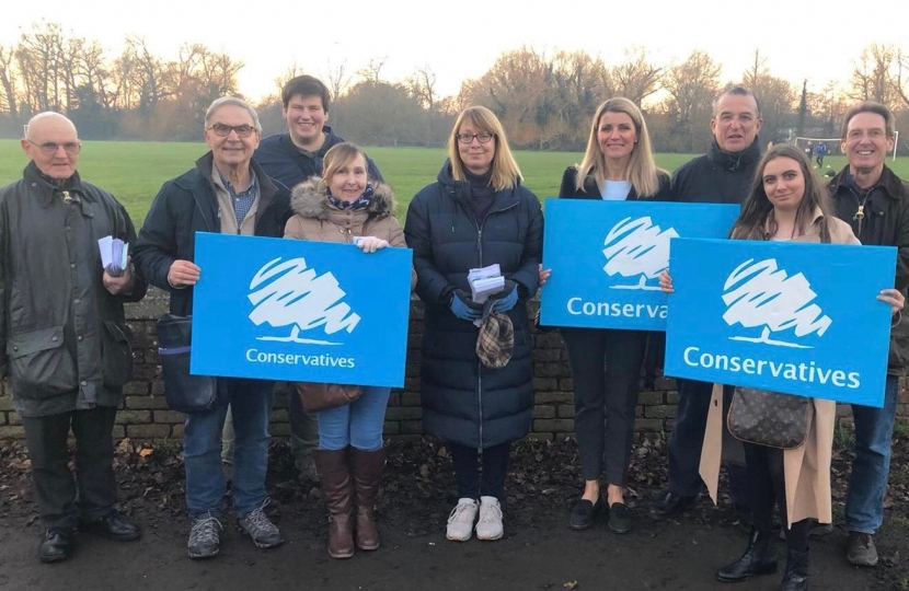 Amanda (centre) with her team of helpers