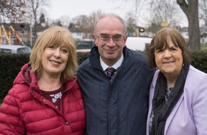 Councillors Ruth Mitchell, John O'Reilly and Mary Sheldon