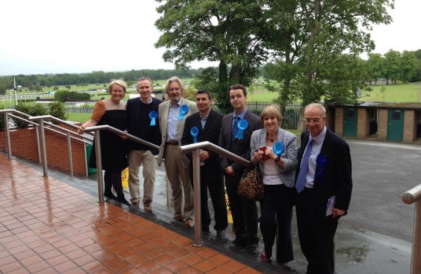 Elected councillors with Leader John O'Reilly (right)