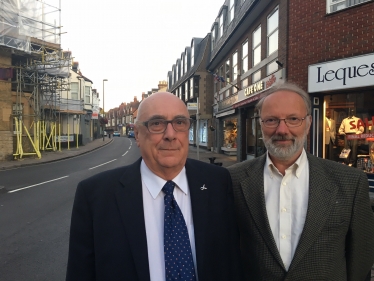 Cllrs Ian Donaldson and Michael Freeman in Baker Street