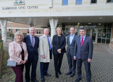 Ruth Mitchell, David Munro, Simon Waugh, Home Secretary Amber Rudd, Dominic Raab MP and Steve Bax