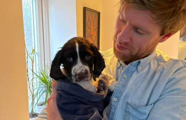 John and puppy